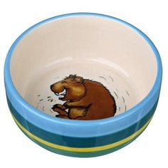 Миска керамическая для морских свинок, 250 мл/ø 11 см, разноцветная/кремовая Trixie
