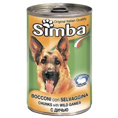 Влажный корм для собак Simba дичь 2 шт. х 1.23 кг
