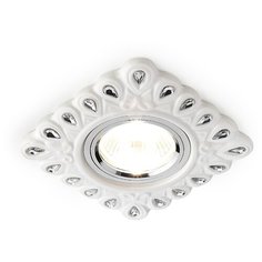 Светильник встраиваемый Ambrella Light STANDARD SPOT, D5550 W/CL белый прозрачный керамика, 10W, GU5