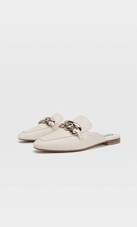Stradivarius Туфли-Мюли С Украшением Розовато-Бежевый 40