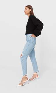 Stradivarius Укороченный Кардиган Черный Xs