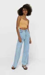Stradivarius Бесшовный Топ С Декоративной Деталью На Спине Multicolor M