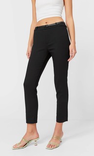 Stradivarius Брюки С Ремнем Черный 40