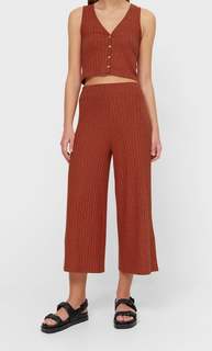 Stradivarius Базовые Брюки-Кюлоты Из Трикотажа Multicolor S