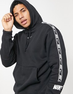 Черный худи с фирменной лентой Nike Repeat Pack-Черный цвет
