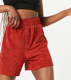 Махровые шорты-боксеры ASOS 4505 Tall-Коричневый цвет