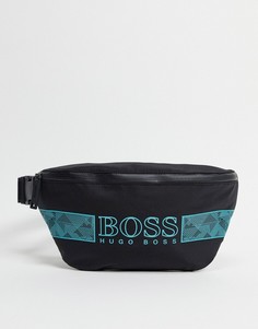 Черная сумка-кошелек на пояс с логотипом BOSS-Черный