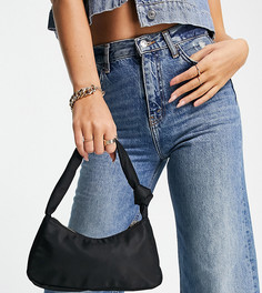 Эксклюзивная сумка на плечо с декоративным узлом на ремешке Glamorous Exclusive-Черный цвет