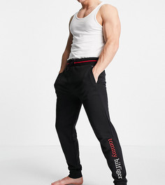 Эксклюзивные черные джоггеры с логотипом на штанине Tommy Hilfiger ASOS-Черный цвет