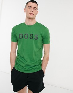 Футболка BOSS Business-Зеленый цвет