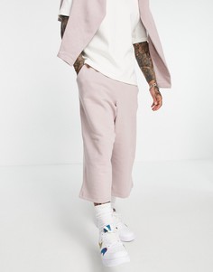 Укороченные джоггеры от комплекта в стиле oversized с широкими штанинами розового цвета ASOS DESIGN-Розовый цвет