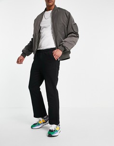 Черные расклешенные джоггеры ASOS DESIGN-Черный цвет