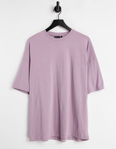 Футболка в стиле oversized выбеленного фиолетового цвета ASOS DESIGN-Фиолетовый цвет