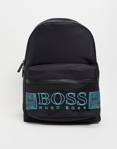 Черный рюкзак с логотипом BOSS