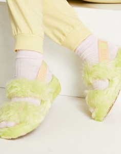 Желтые сандалии UGG Oh Yeah Spots-Желтый