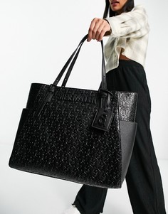 Черная фактурная сумка-тоут Steve Madden Bebonie-Черный цвет