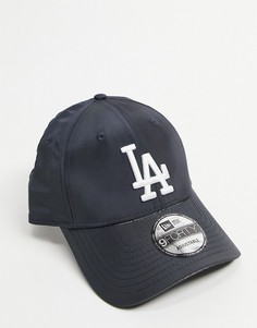 Темно-синяя блестящая бейсболка с логотипом команды Los Angeles Dodgers New Era 9FORTY-Темно-синий