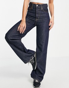 Темно-синие джинсы с широкими штанинами Levis Ribcage-Голубой Levis®