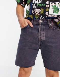 Розовые окрашенные джинсовые шорты широкого кроя Jack & Jones Intelligence Chris-Голубой