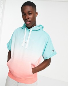 Худи с короткими рукавами, лентой и эффектом омбре Tommy Hilfiger-Зеленый цвет