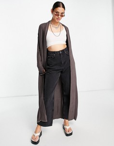 Серый кардиган макси Free People Warm Up