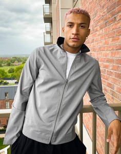 Серая олимпийка в мелкую клетку (от комплекта) ASOS DESIGN-Серый