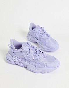 Сиреневые кроссовки с пропиткой adidas Originals Ozweego-Фиолетовый цвет