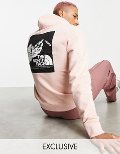 Розовый худи с графическим принтом на спине The North Face – эксклюзивно для ASOS-Розовый цвет