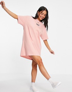 Коралловое платье-футболка Vans Center V-Розовый цвет