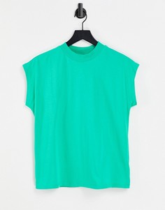 Зеленая свободная футболка без рукавов ASOS DESIGN-Зеленый цвет