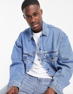 Выбеленная джинсовая куртка свободного кроя Levis-Голубой Levis®