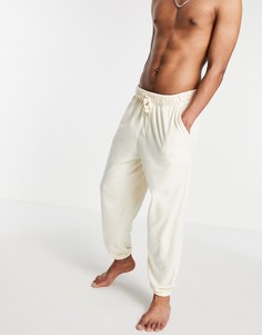 Бежевые джоггеры для дома в стиле oversized ASOS DESIGN-Светло-бежевый