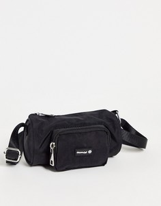 Черная нейлоновая сумка-кошелек через плечо в виде бочонка ASOS Daysocial-Черный цвет