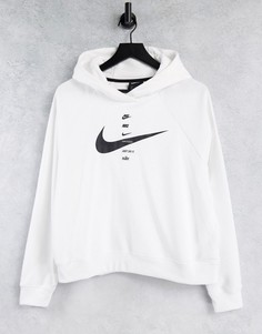 Белый худи с логотипом-галочкой Nike