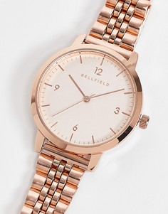Часы с браслетом из нержавеющей стали Bellfield-Золотой