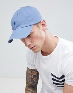 Голубая бейсболка с логотипом Polo Ralph Lauren-Синий
