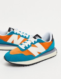 Кроссовки бирюзового цвета New Balance 237-Голубой