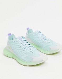 Бледно-голубые кроссовки Reebok Running Zig Kinetica 21-Голубой