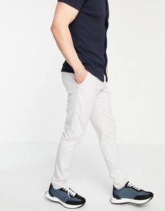 Серые строгие зауженные брюки ASOS DESIGN-Серый