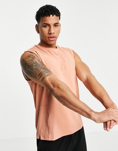 Футболка без рукавов из мягкого трикотажа ASOS 4505 yoga-Оранжевый цвет