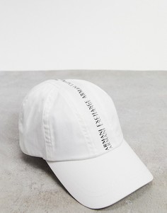 Белая бейсболка с тесьмой Armani Exchange-Белый