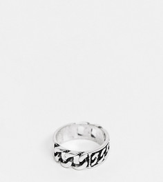Серебристое кольцо с отделкой в виде цепочки Reclaimed vintage-Серебристый