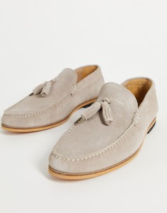 Серые лоферы с кисточками River Island-Серый