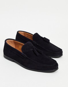 Темно-синие лоферы с кисточками River Island-Темно-синий