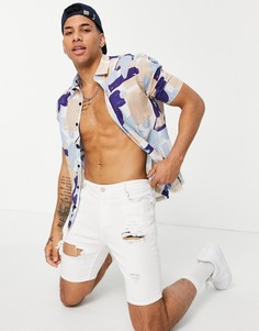 Светло-бежевая рубашка с фигурным принтом River Island-Светло-бежевый
