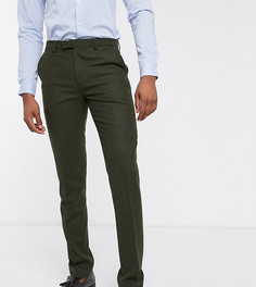 Твидовые брюки Harry Brown Tall wedding-Зеленый цвет
