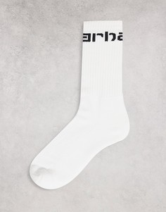 Белые носки с принтом надписи Carhartt WIP-Белый