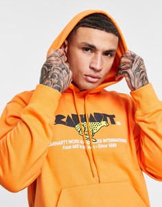 Оранжевый худи Carhartt WIP Runner-Оранжевый цвет