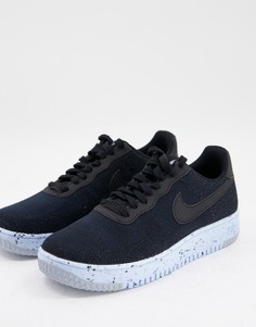 Серые кроссовки Nike Air Force 1 Crater Flyknit-Серый