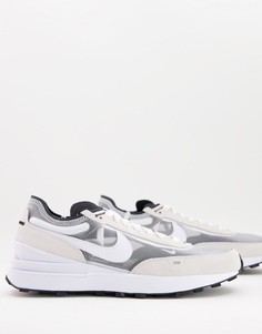 Белые сетчатые кроссовки Nike Waffle One-Белый